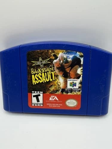 WCW Backstage Assault (Nintendo 64, 2000) TESTED WORKING. CART ONLY