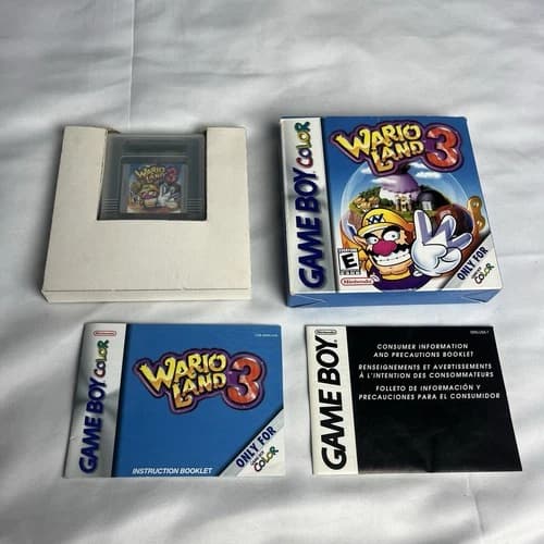 Wario Land 3 (Nintendo Game Boy Color, 2000) CIB