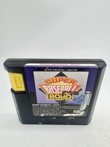 Super Baseball 2020 (Sega Genesis) Cartridge CLEANED & TESTED