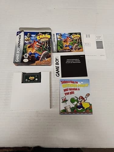 Nintendo Gameboy Advance Crash Bandicoot The Huge Adventure Complete Used