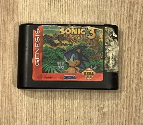 Sonic The Hedgehog 3 (Sega Genesis, 1994) Authentic Cart Only Tested