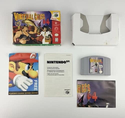 Virtual Chess 64 N64 - Complete in Box - Great Condition!!