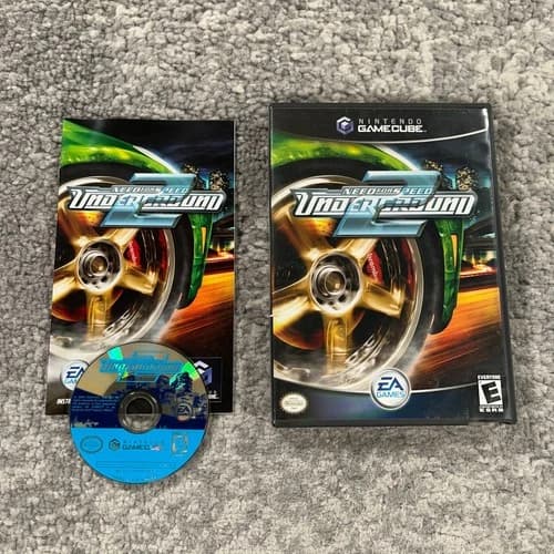 Need For Speed Underground 2 GameCube Nintendo NFS Complete Case Manual Tested