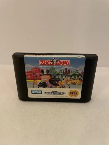 Monopoly (SEGA Genesis, 1992) Cart Only Cleaned Tested Working
