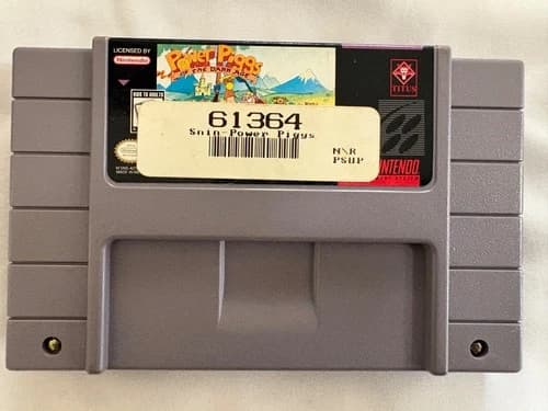 Super Nintendo Game Cartridge - Power Piggs