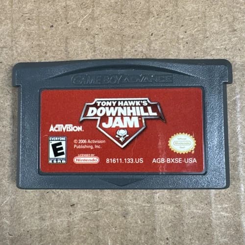 Tony Hawk's Downhill Jam Nintendo GameBoy Advance GBA Authentic Cartridge Tested