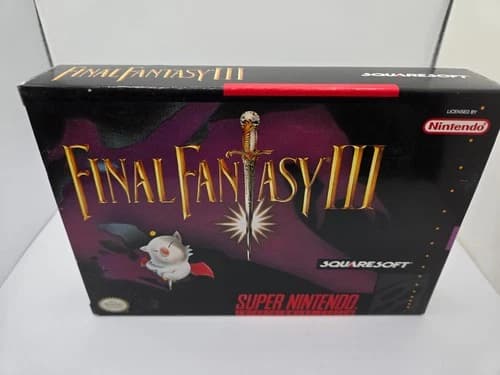Final Fantasy III (Nintendo SNES, 1994) CIB