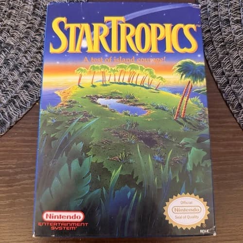 StarTropics (Nintendo NES 1990) Star Tropics Complete in Box CIB WITH LETTER