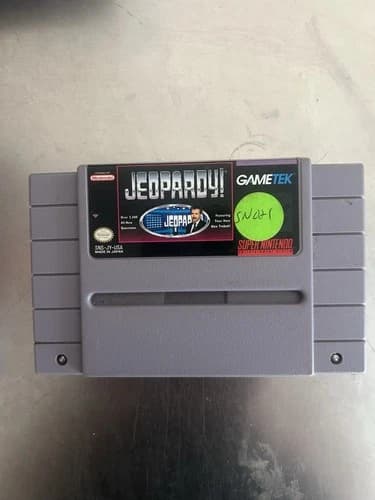 Jeopardy Super Nintendo SNES Game Alex Trebek Tested Authentic