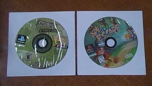 Ape Escape and Scooby Doo and the Cyber Chase Playstation 1 PS1 DISC ONLY
