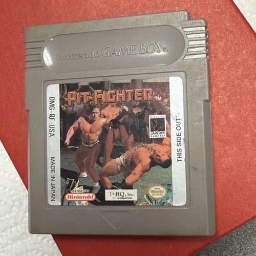 Nintendo Game Boy Pit-Fighter Cartridge Authentic GB 1990 Cart Only