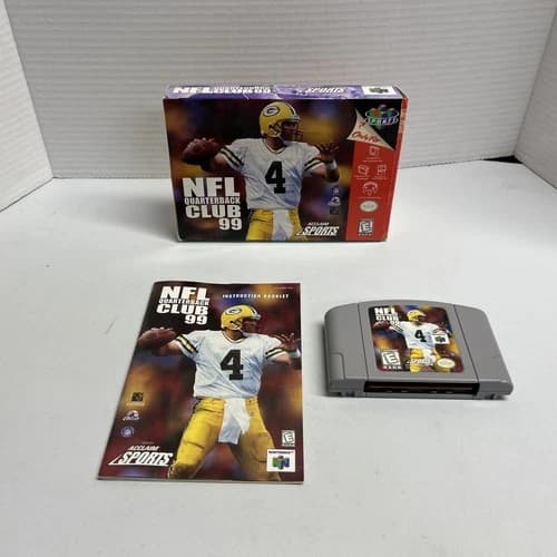 N64 NFL Quarterback Club 99 Nintendo 64 Complete In Box With Manual Tested