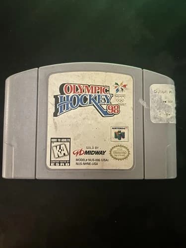 Olympic Hockey 98 (Nintendo 64, 1998) N64 TESTED