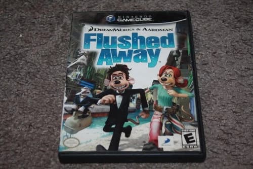 Flushed Away (Nintendo GameCube, 2006) Black Label Complete CIB w/ Manual