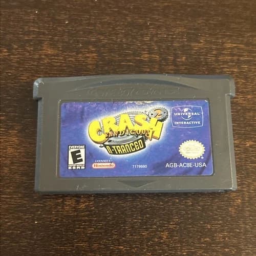 Crash Bandicoot 2: N-Tranced (Nintendo Game Boy Advance, 2003) GBA TESTED
