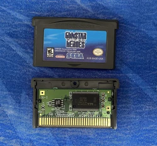 Gunstar Super Heroes (Nintendo GameBoy Advance, 2005) Authentic Saves GBA