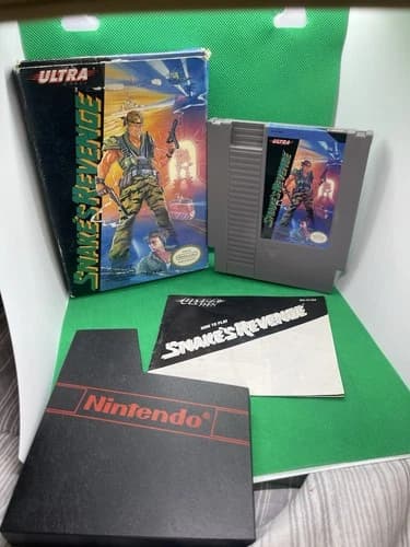 Snake's Revenge (NES, 1990) Box, Manual, Tested!!