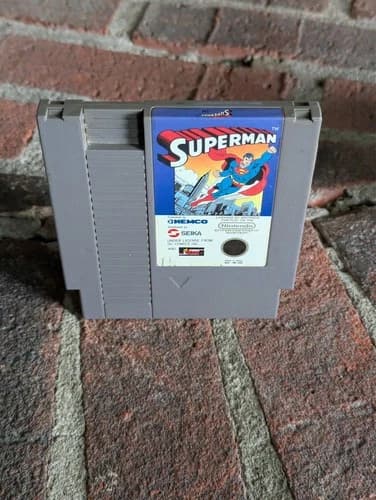 Superman Nintendo NES Video Game Tested Working Authentic Kemco