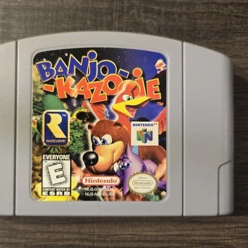 Banjo-Kazooie N64 Nintendo 64 Authentic Game Cartridge Rareware