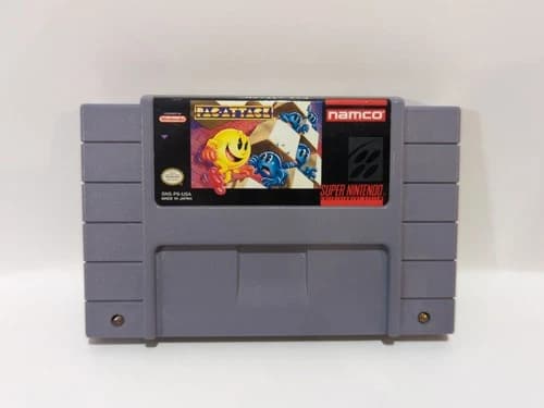 Pac-Attack ( Super Nintendo SNES 1993 ). Authentic Cartridge, tested and working