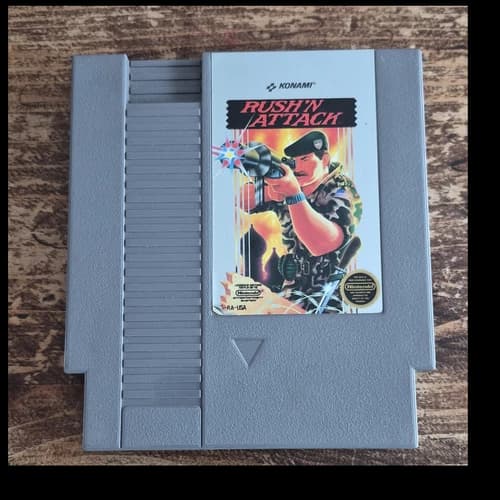 Konami Rush'n Attack Game Cartridge Nintendo NES NTSC-U/C US/Canada