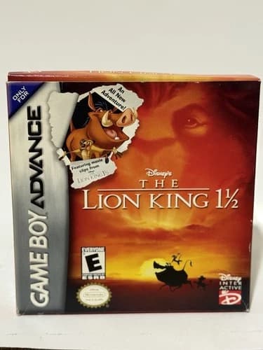 Lion King 1 1/2 (Nintendo Game Boy Advance, 2003) - Complete - Tested