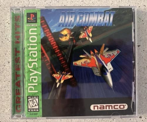 PS1 Air Combat (Sony PlayStation 1, 1995) CIB Tested