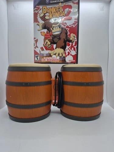 Donkey Konga 2 CIB with bongos (Nintendo GameCube, 2005)