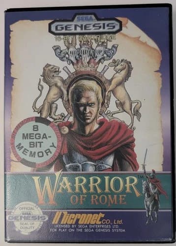 Warrior of Rome Sega Genesis CIB Cleaned and Tested Working