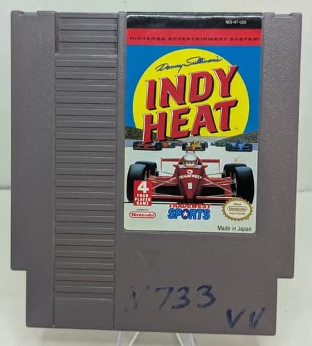 Danny Sullivan's Indy Heat (Nintendo Entertainment System, 1992) Cartridge ONLY