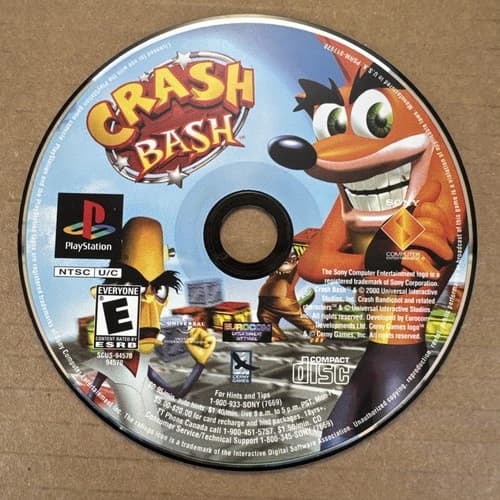 Crash Bash Sony PlayStation 1 PS1 Authentic Game Disc Only Tested