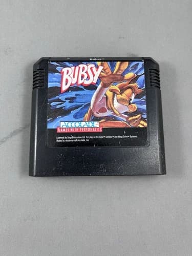 Bubsy - Sega Genesis, Authentic OEM Cartridge