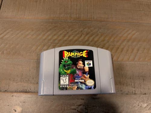 Rampage World Tour N64 Authentic Not Tested