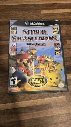 Super Smash Bros Melee- Player's Choice -(Nintendo GameCube) Cib Complete Tested