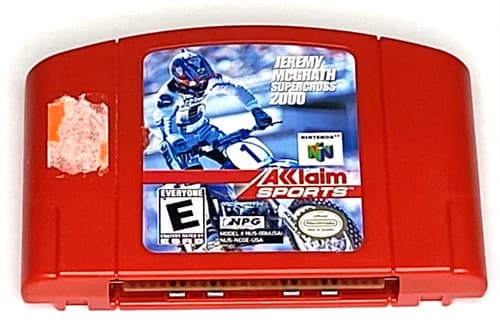 🏍 Jeremy Mcgrath Supercross 2000 🏍 (Nintendo 64 N64) RED VERSION (TESTED!)