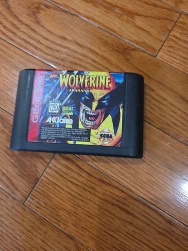 Wolverine Adamantium Rage Sega Genesis Cart Only Authentic-Tested, Free Shipping