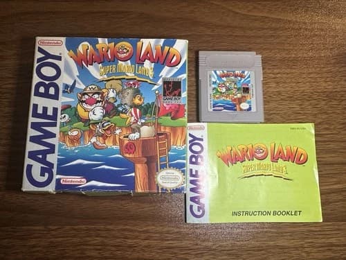 Wario Land: Super Mario Land 3 (Nintendo Game Boy, 1994) - Box And Manual CIB