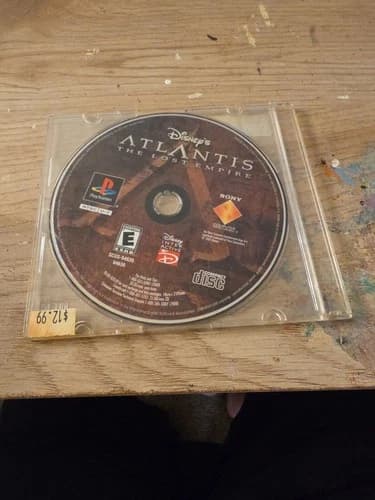 Atlantis: The Lost Empire (Sony PlayStation 1, 2001) Disney PS1 Game Disc Only