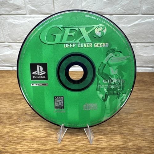 Gex 3: Deep Cover Gecko (Sony PlayStation 1, 1999) Disc Only Tested Working