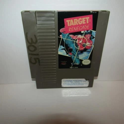 Target: Renegade Nintendo NES Video Game Cartridge Only Tested and Working