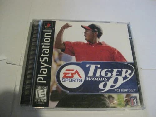 Tiger Woods 99 PGA Tour Golf - PlayStation 1, PS1, PSX, light wear