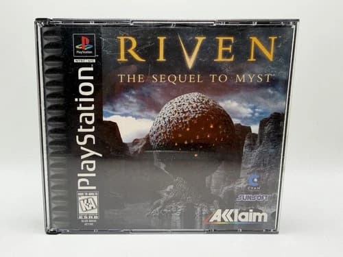 Riven: The Sequel to Myst (Sony PlayStation 1 PS1 1997) CIB Registration