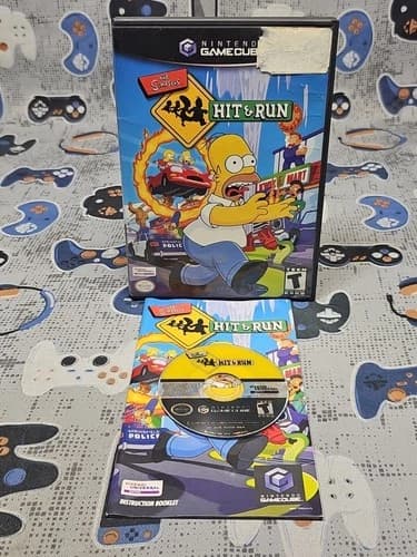 The Simpsons Hit and Run Nintendo GameCube, 2003) CLEANED & TESTED CIB