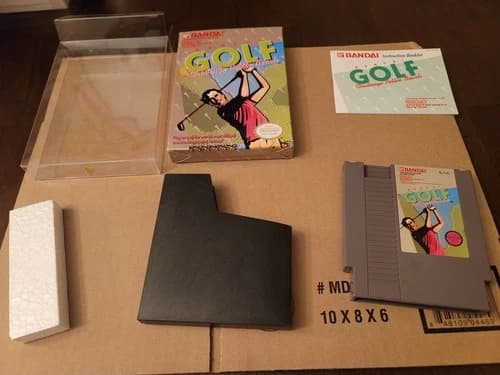 Bandai Golf: Challenge Pebble Beach (Nintendo NES, 1989) Box Manual Cart Tested