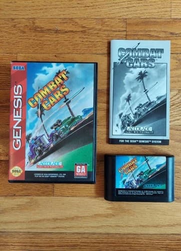 Combat Cars (CIB) - Sega Genesis - Game Racing Vehicular Combat - Fast Shipping!