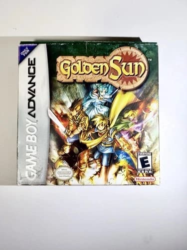 Golden Sun for Game Boy Advance Complete In Box With Map - GBA Nintendo