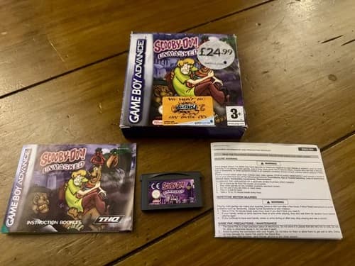 Nintendo Scooby-Doo Unmasked Gameboy Advance Game Boxed Complete GBA