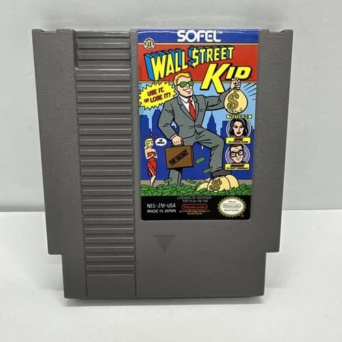 NES Wall Street Kid (Nintendo Entertainment System, 1990) Cleaned & Tested