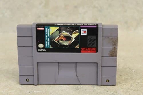 Where In The World is Carmen Sandiego - Nintendo SNES, 1993 Super Nintendo