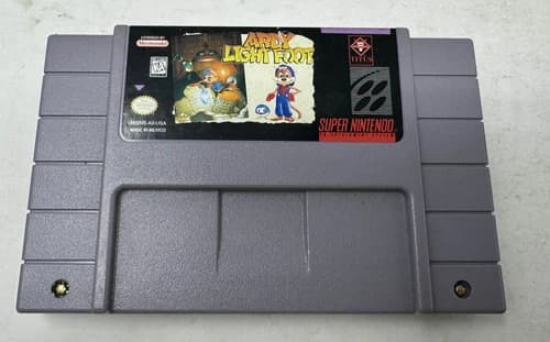 Ardy Light Foot Super Nintendo Snes Cleaned & Tested Authentic
